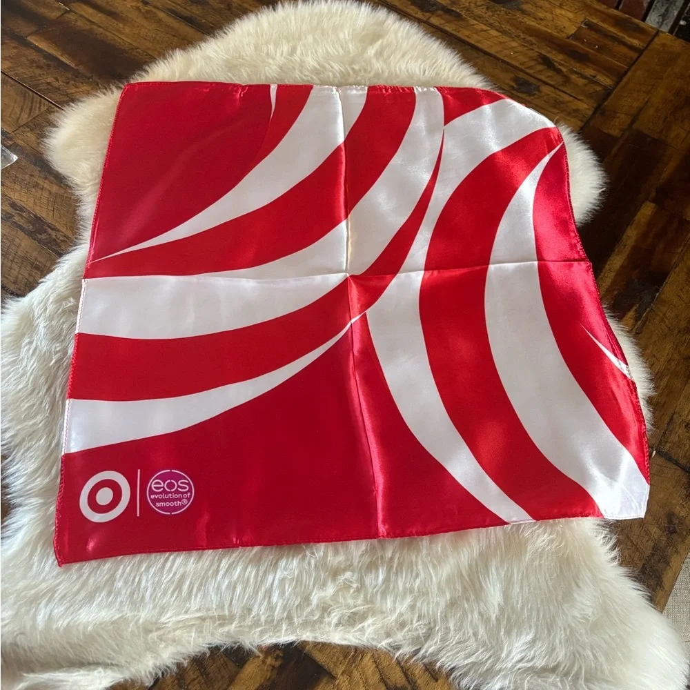 eos Red and White Swirl Scarf - Picture 1 of 5